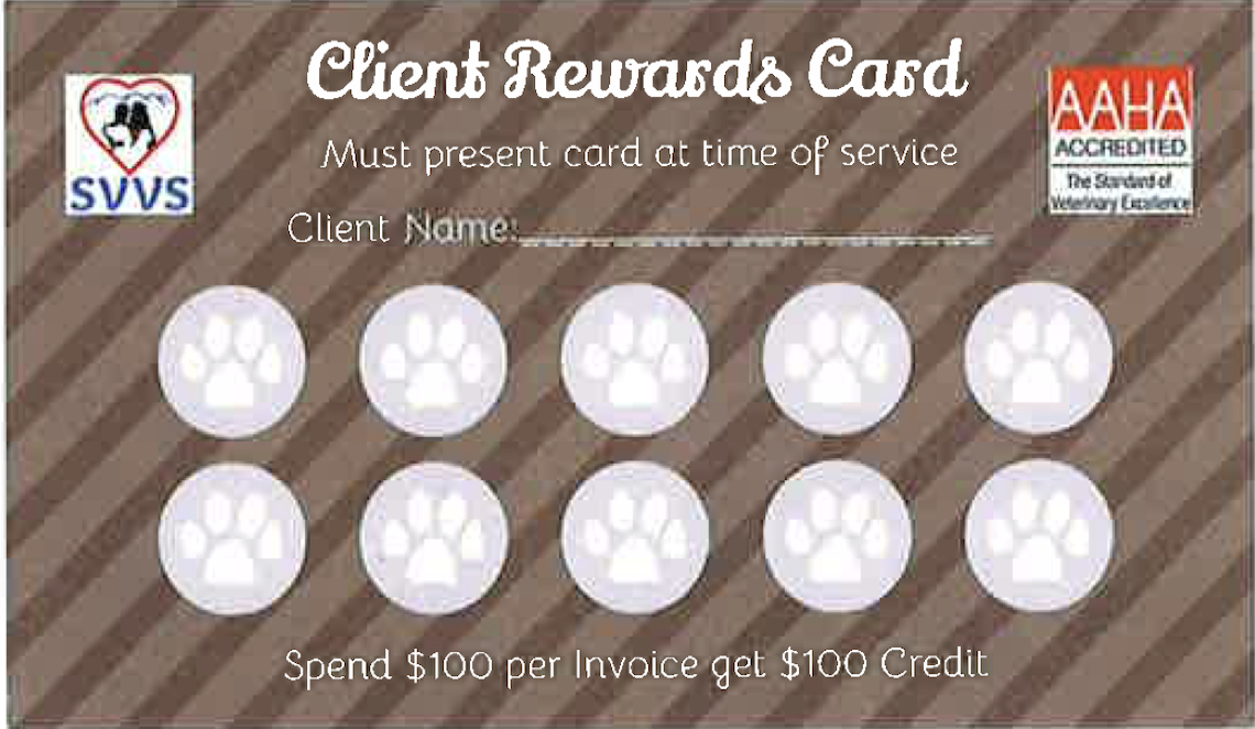 Client Rewards Card